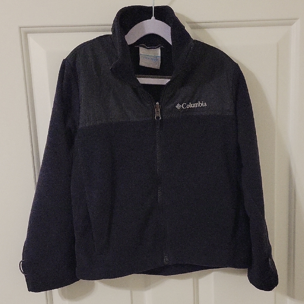 Worn Once Columbia Fleece Black Boys Jacket Size Small (6/7)